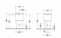 DURAVIT P3 COMFORTS CISTERNA INODORO